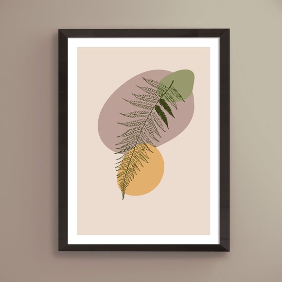 Modern Minimalist Abstract Nature Boho Wall Art Print Home Decor [No Fra… - Picture 1 of 5